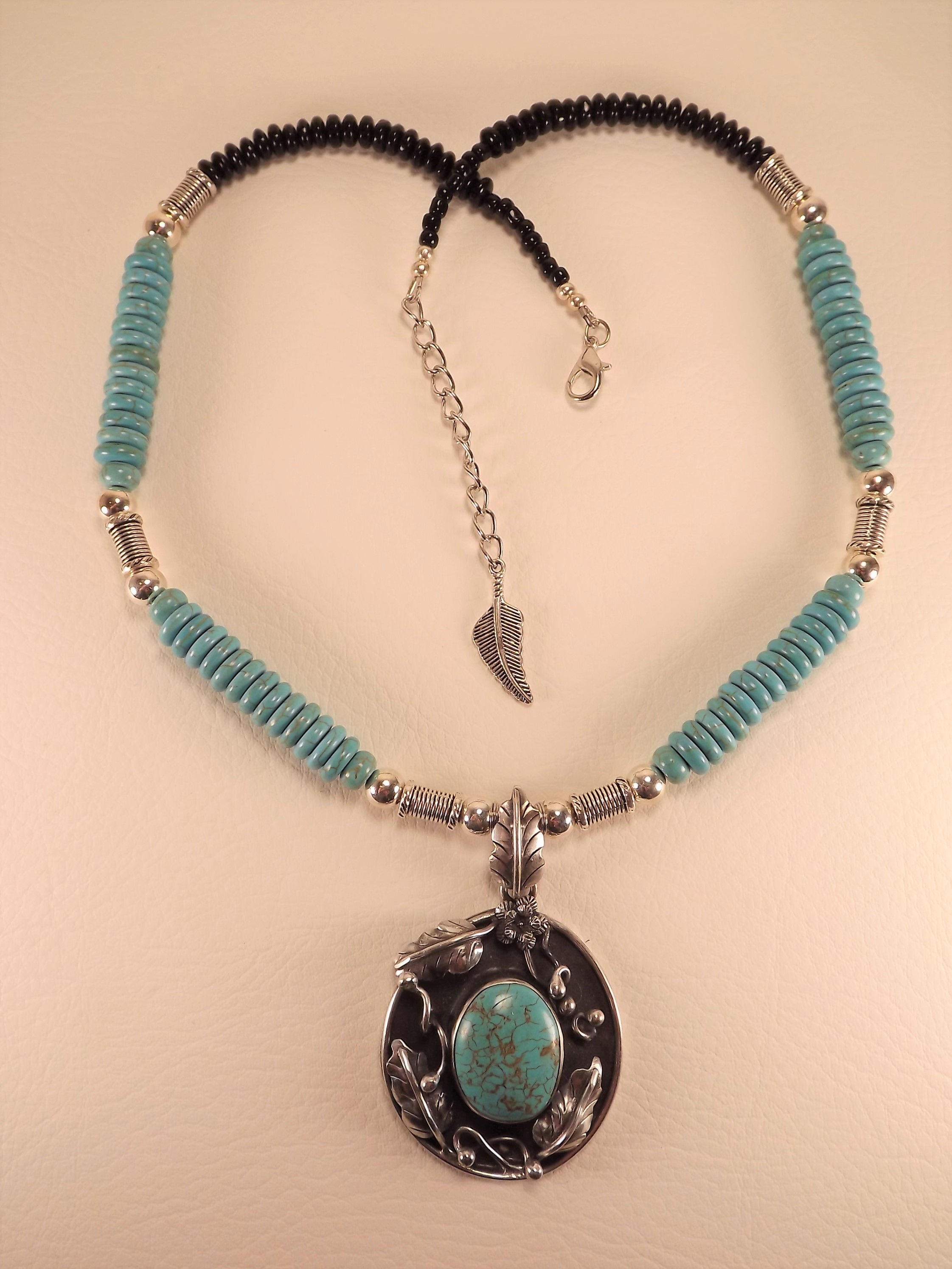 Turquoise and Sterling Necklace