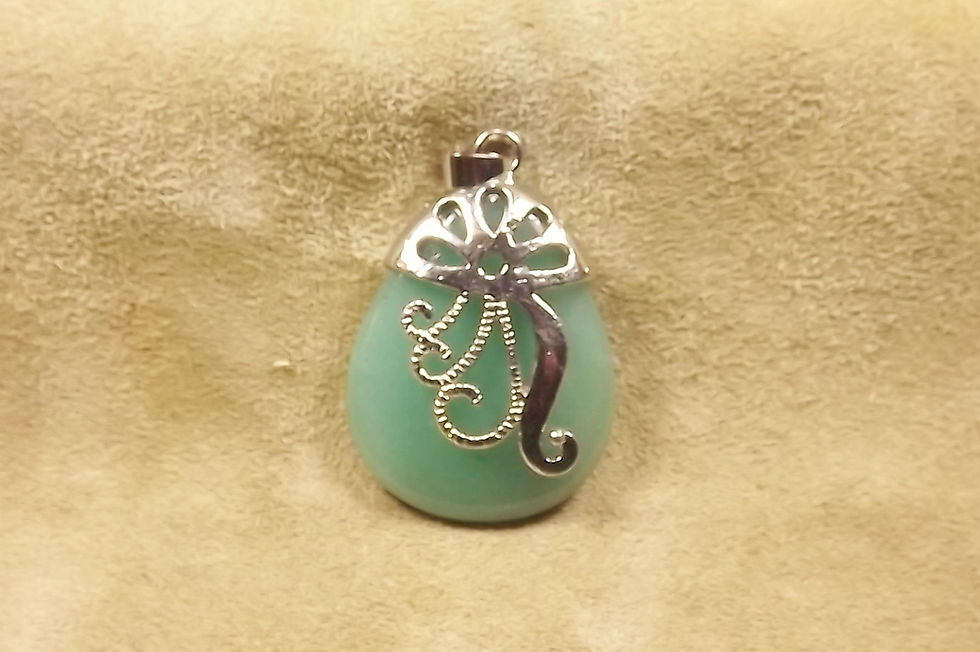 Jade & Silver Pendant