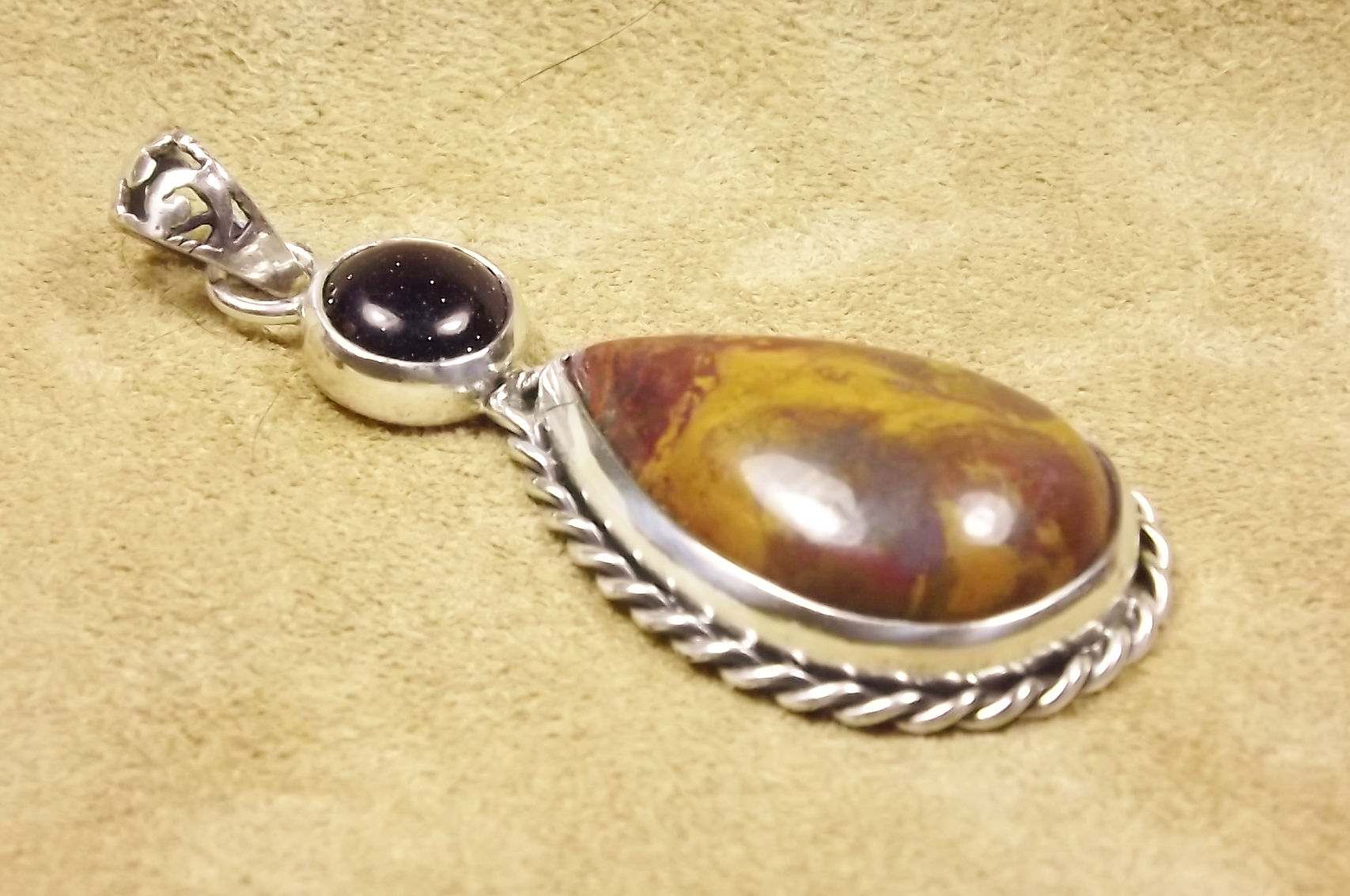 Pricture Jasper & Silver Pendant