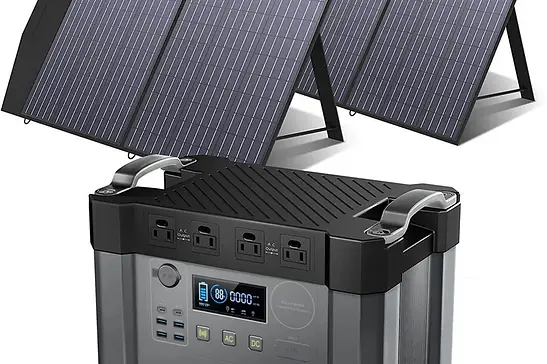 ALLPOWERS 2000W portable power station and solar generator for camping, RVs, and emergency home backup power