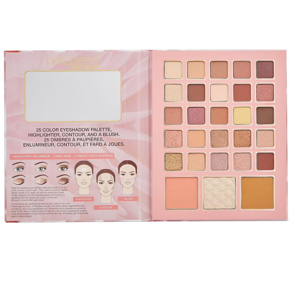Thumbnail: BELLAPIERRE - SATIN ROSE Eye & Face Book Palette