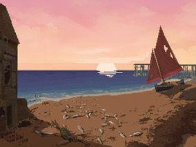 [Personal Project] Pixel Art - Oddland (La Plage de Blaskivi)