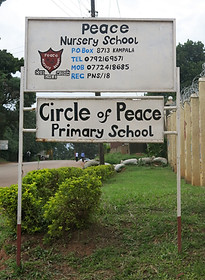 image of sign for Circle of Peace school