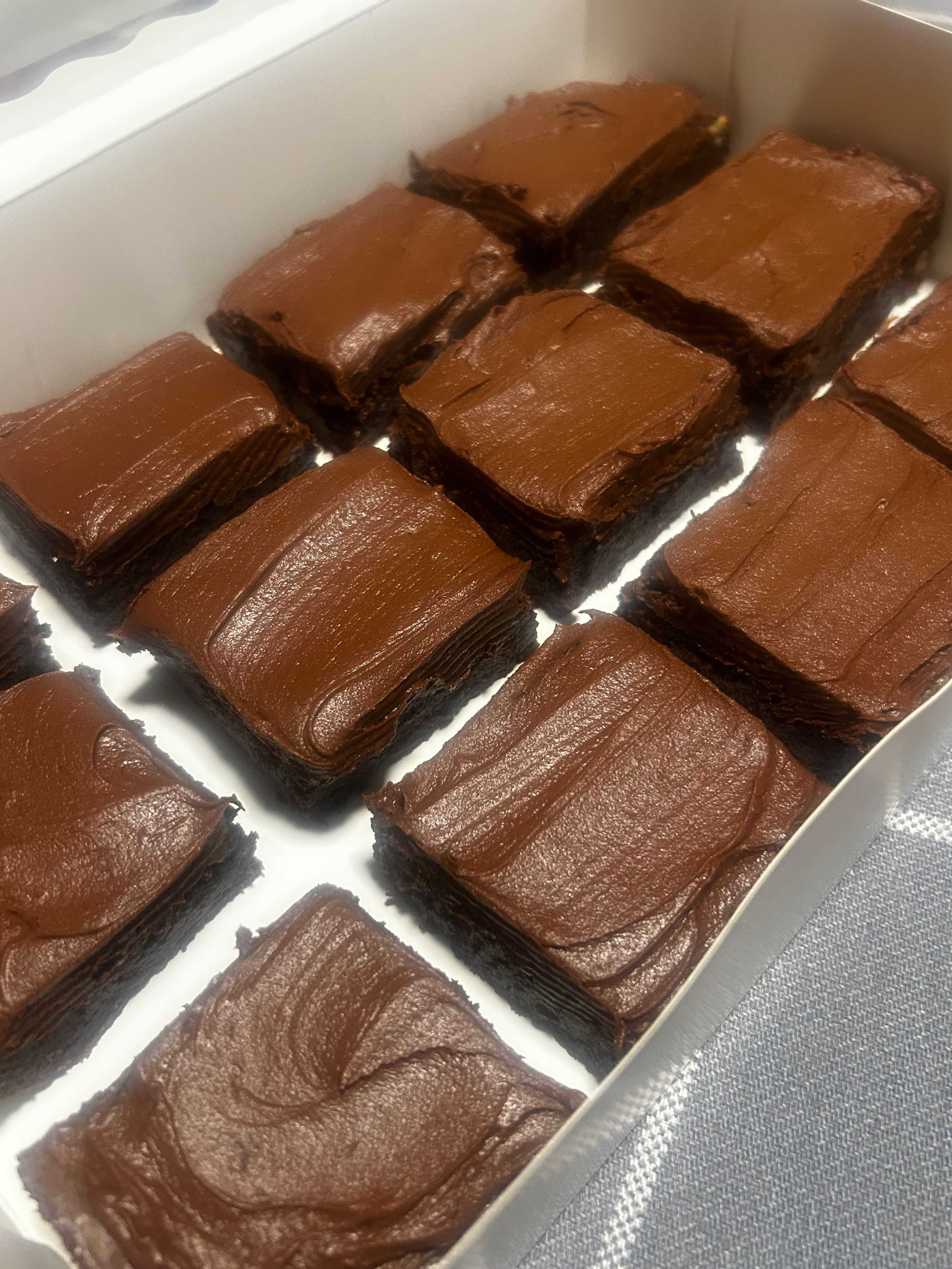 Chocolate frosted brownies 