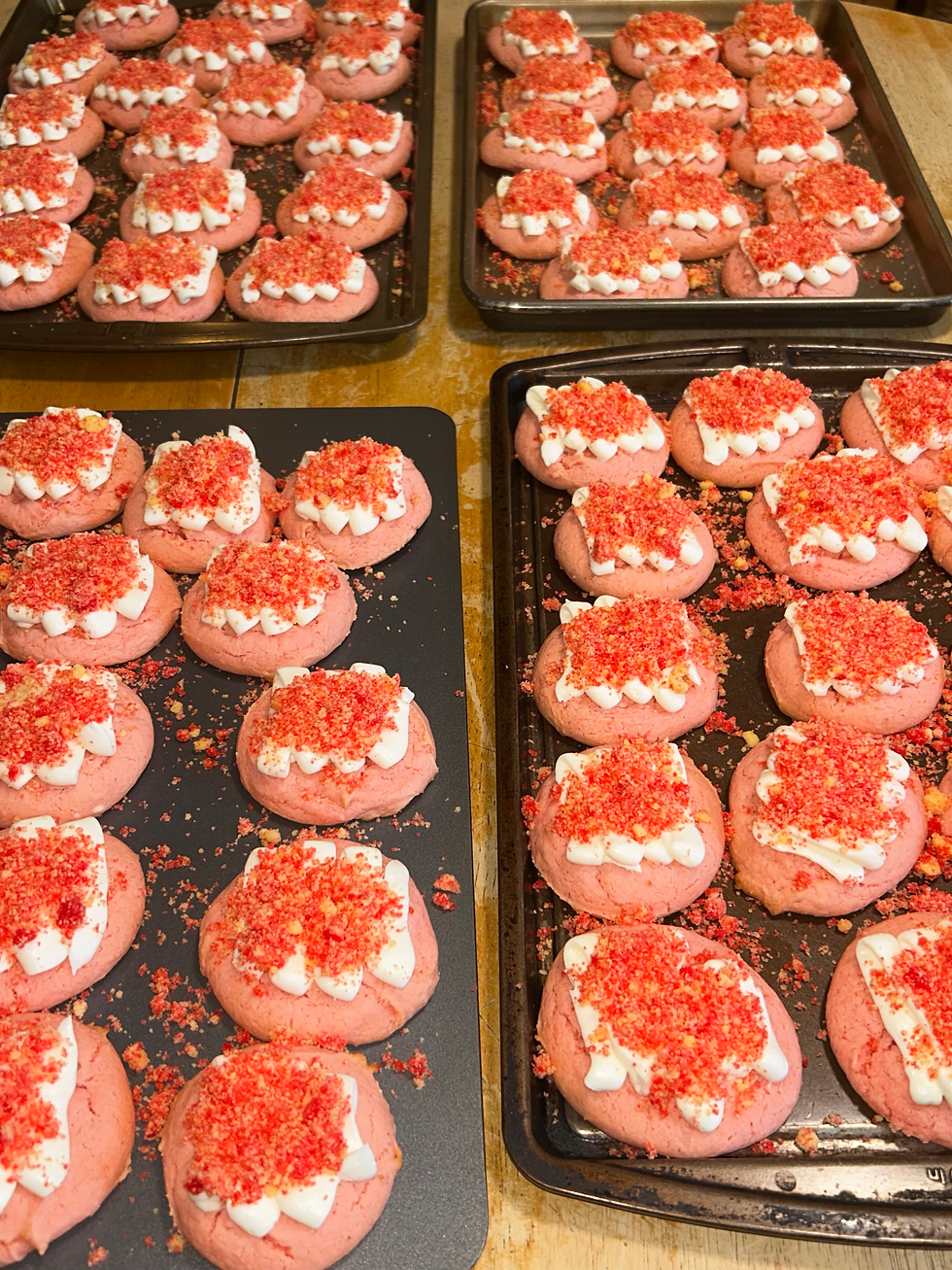 Thumbnail: Strawberry crunch cookies 