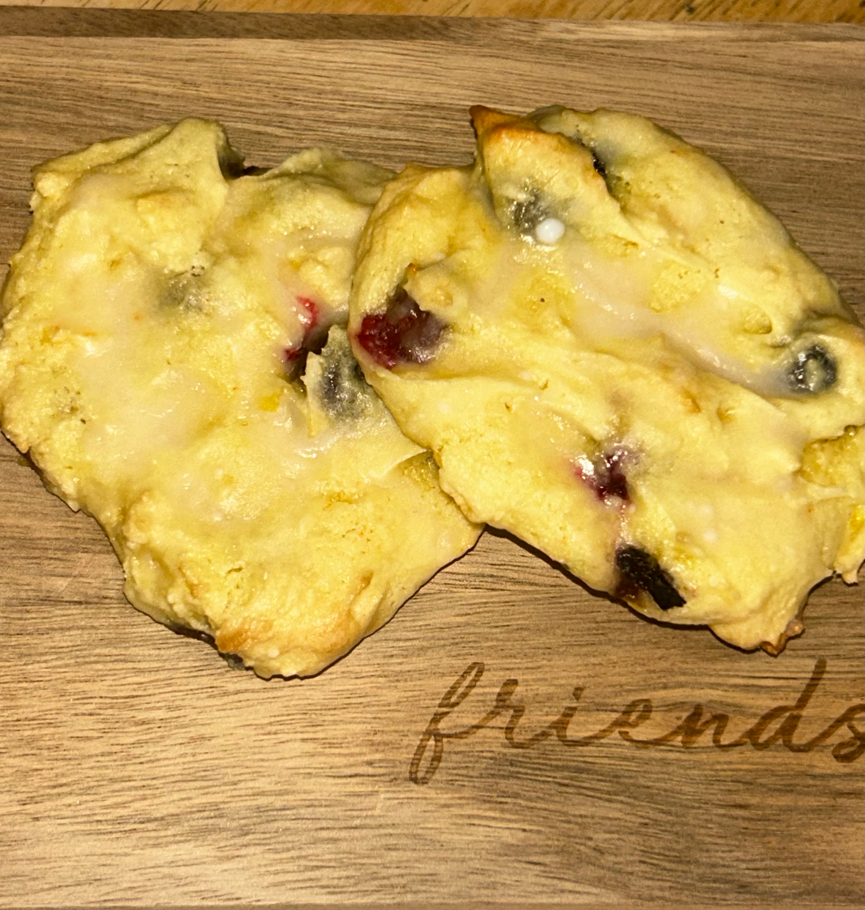 Lemon blueberry cookies