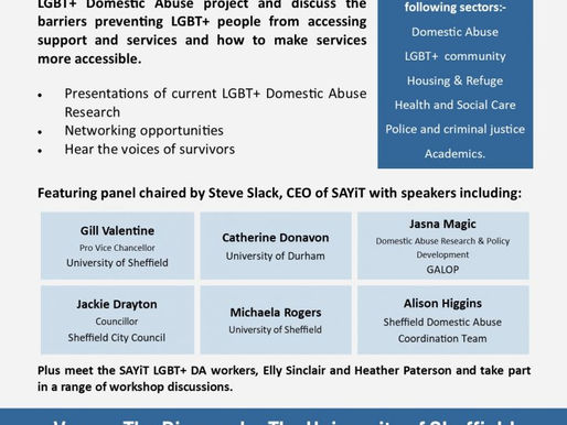 Call It Out: South Yorkshire LGBT+ Domestic Abuse Conference