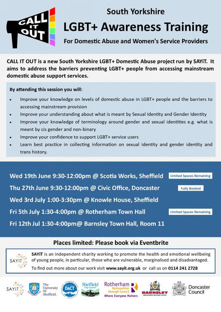 Call It Out: South Yorkshire LGBT+ Domestic Abuse Advisory Group