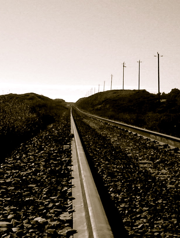 train tracks near Panther Beach