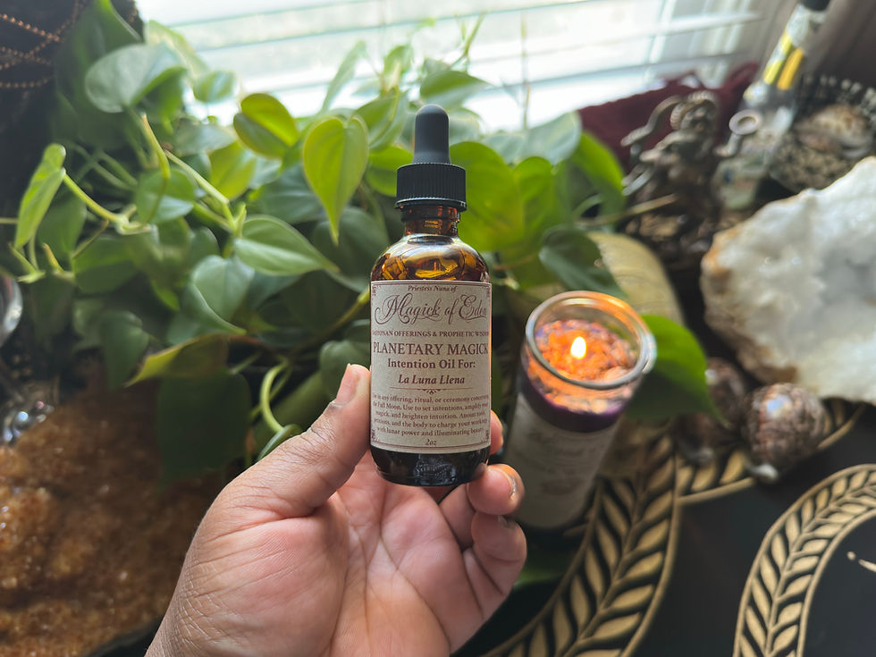 PLANETARY MAGICK INTENTION OIL FOR: THE FULL MOON
