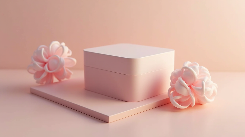 Close-up view of a photorealistic 3D rendered product on a plain background