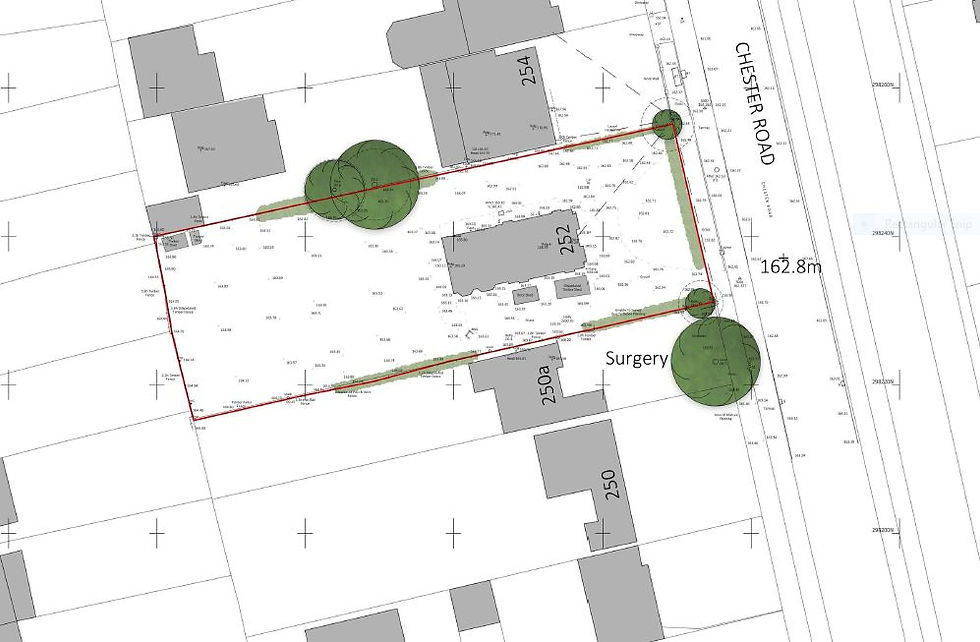 252 Chester Road Site Plan 1