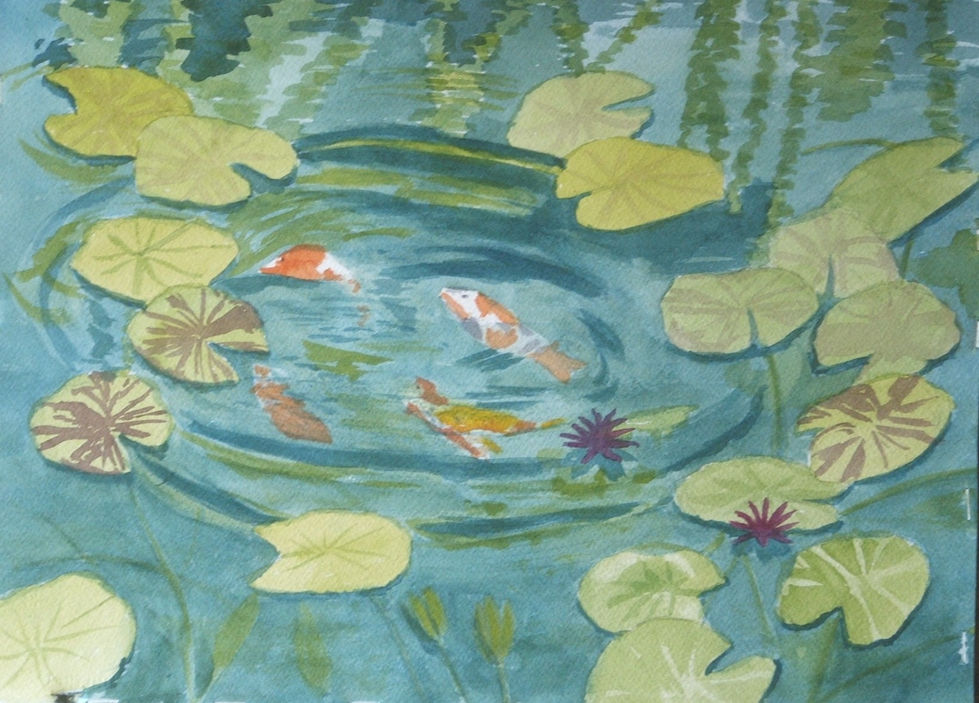 Koi and Lilies