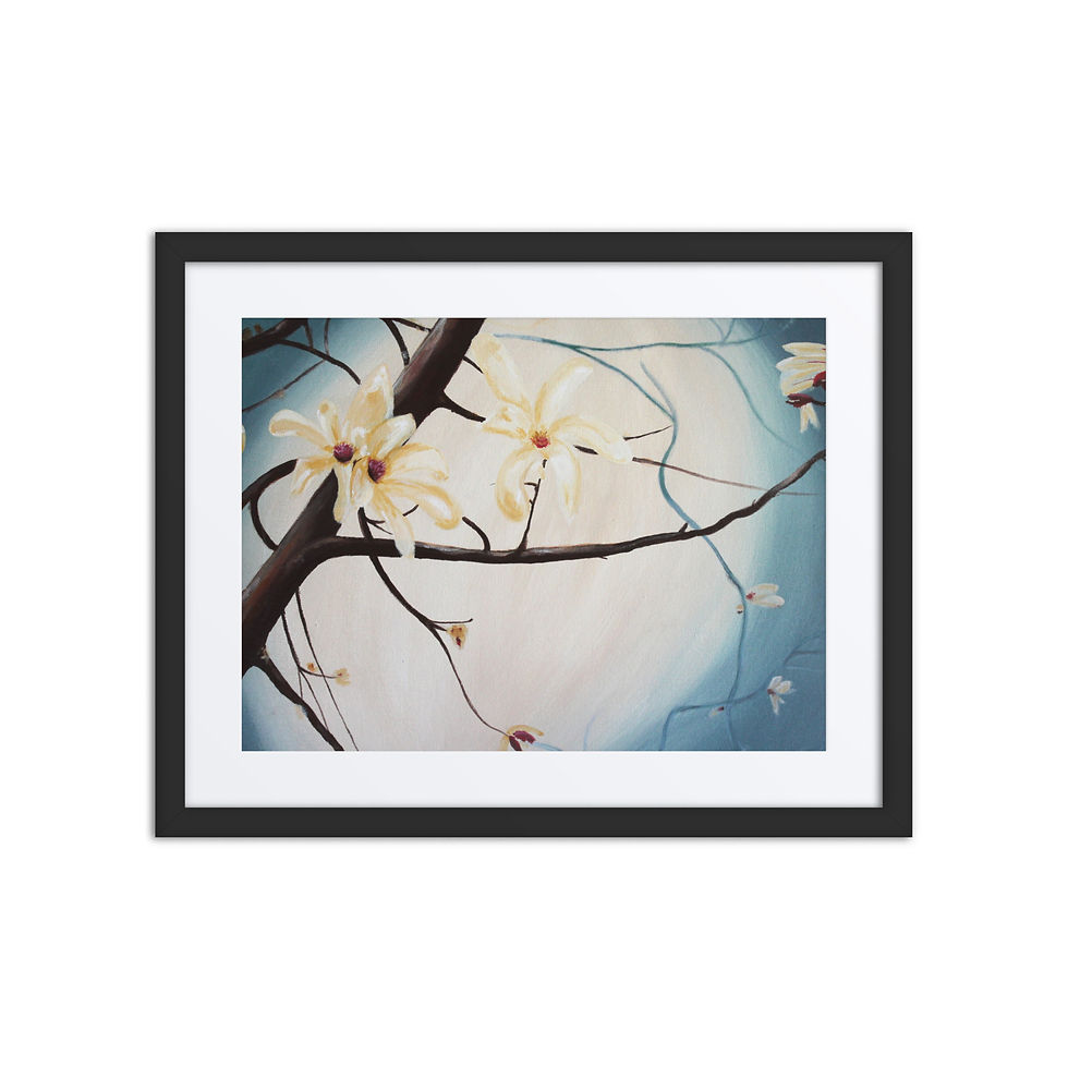 Flowers in bloom print