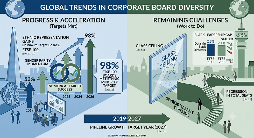 Corporate boardroom diversity trends