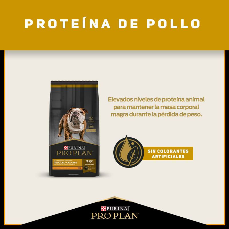 Miniatura: Comida para perros adultos calorias reducidas razas medianas y grandes Pro Plan
