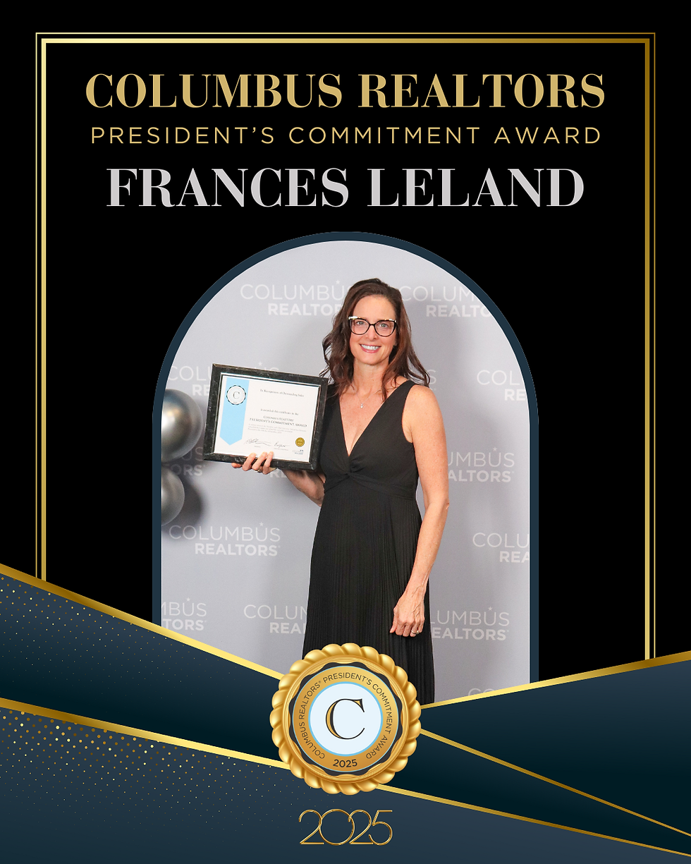Frances Leland, Columbus Realtors 2025 President's Commitment Award Recipient