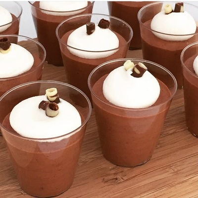 mini shots de chocolate