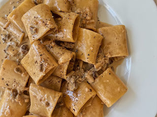 Brown Butter, Mushroom & Mustard Paccheri