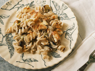 Leek and Taleggio Fusilli bake