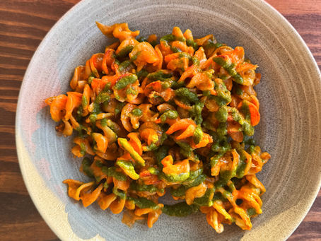 Mascarpone and Roasted Tomato Fusilli Bake