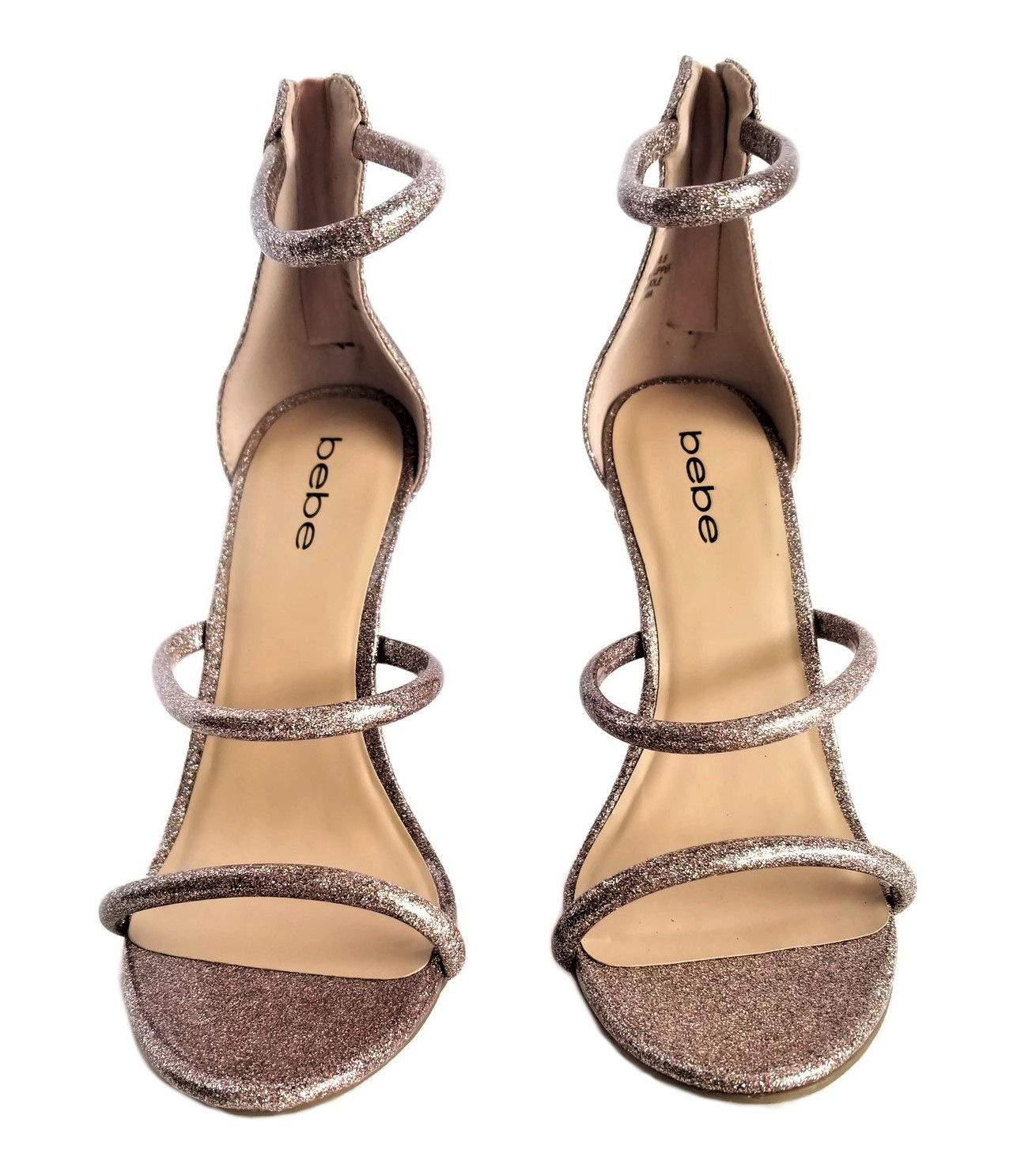 Bebe Berdine Strappy Stiletto Heels 8.5