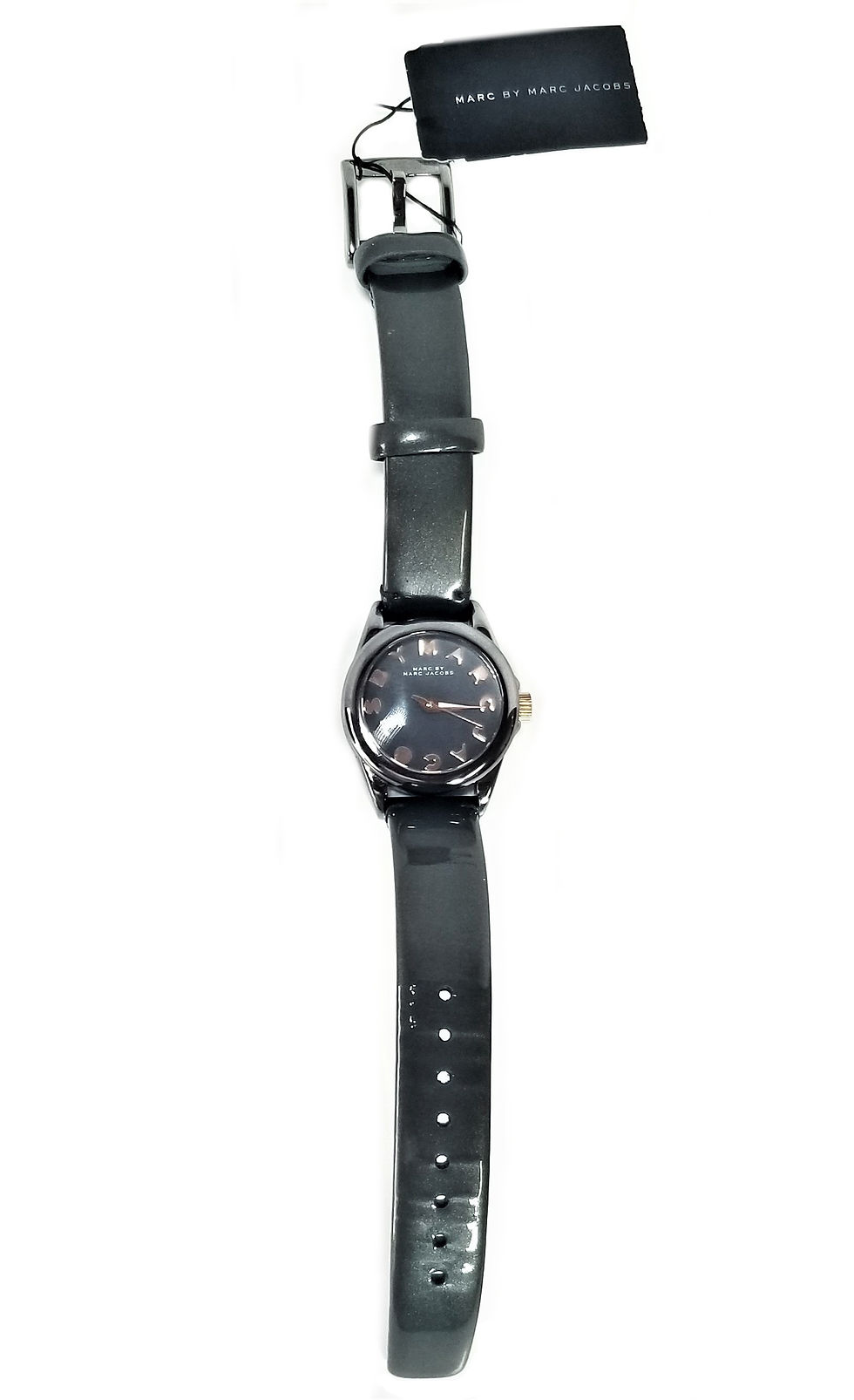 Thumbnail: Marc Jacobs Gray Leather  Ladies Watch