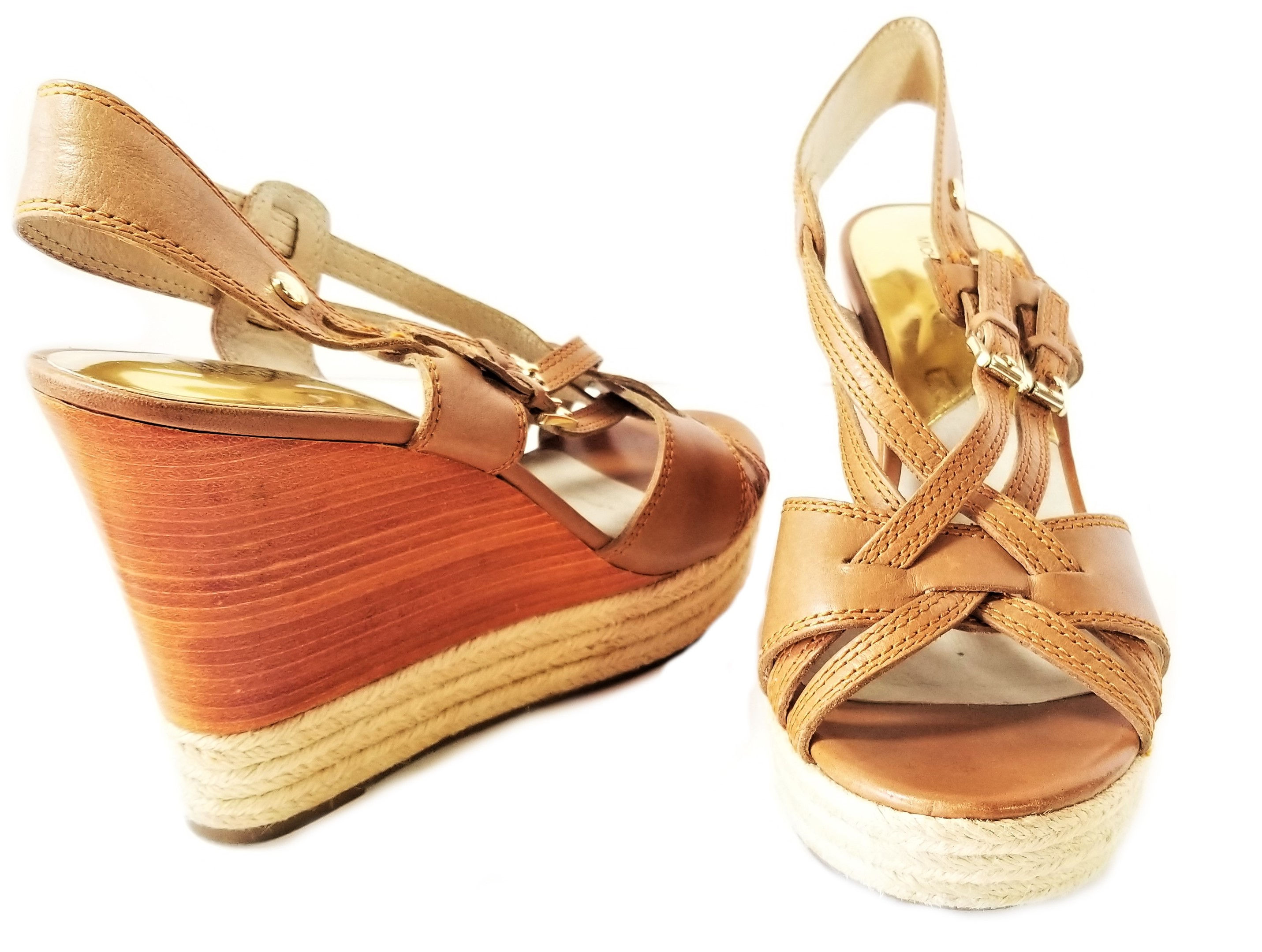 Michael Kors Leather Wedge 10M