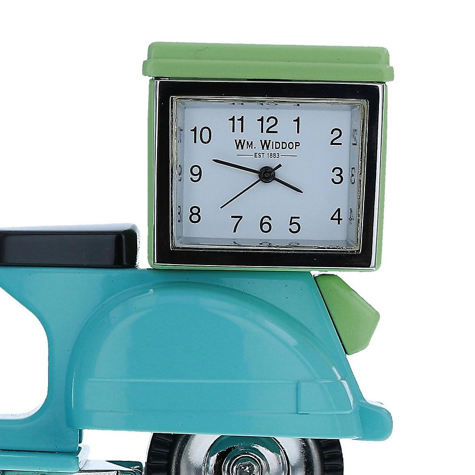 Miniature : Horloge miniature - Vespa Livraison Bleu