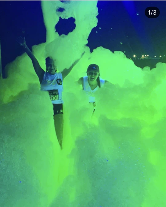 glow foam party