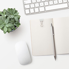 Notepad on Desk