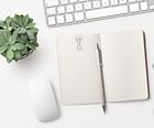 Notepad on Desk