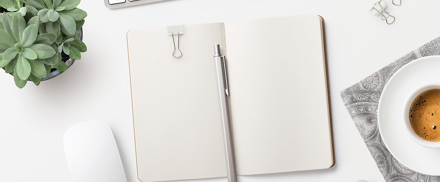 Notepad on Desk