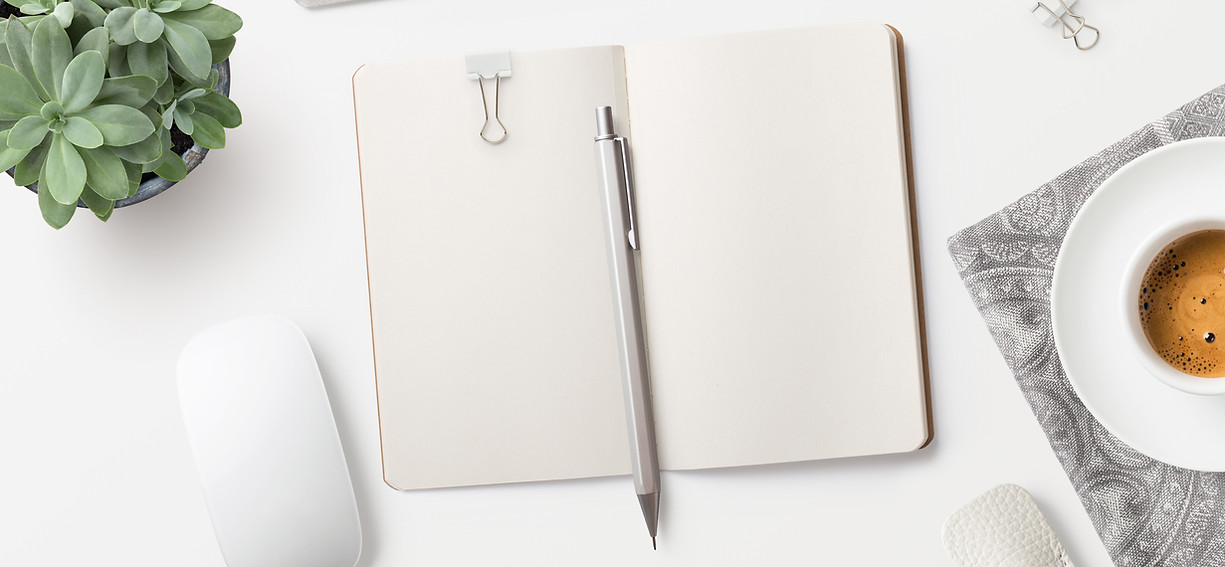 Notepad on Desk