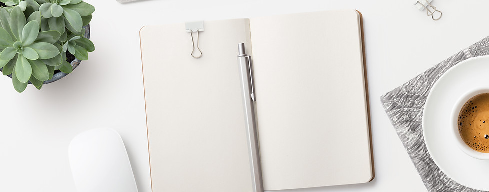 Bloc-notes sur le bureau