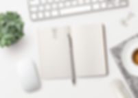 Bloc-notes sur le bureau