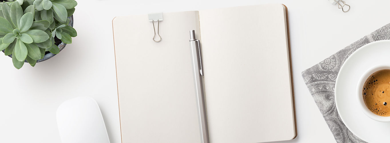 Bloc-notes sur le bureau
