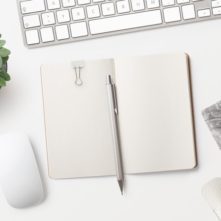 Notepad on Desk