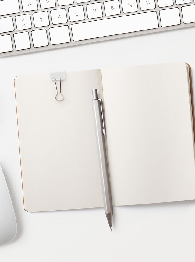 Notepad on Desk