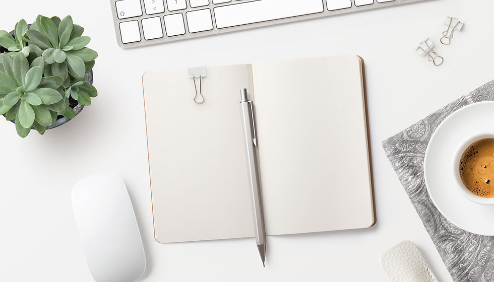Notepad on Desk