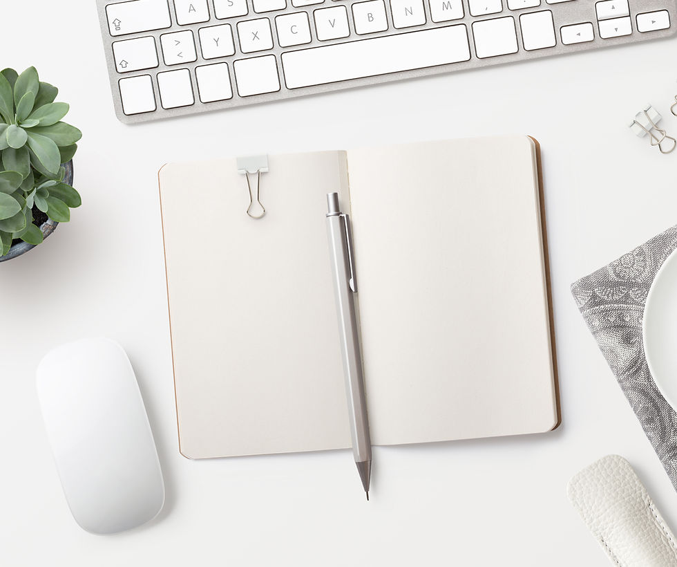 Notepad on Desk