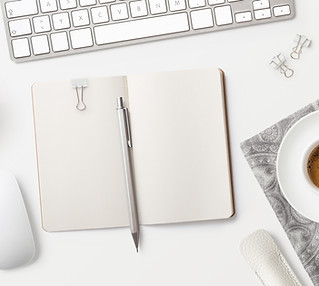 Notepad on Desk