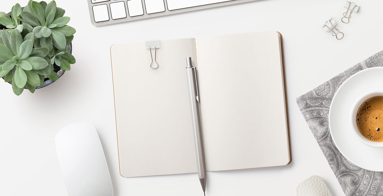 Notepad on Desk