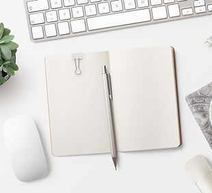 Notizbuch auf dem Tisch