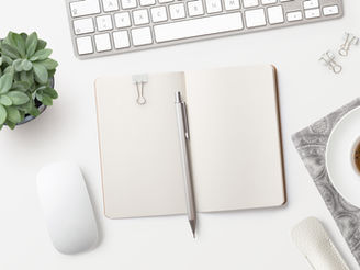 Professional workspace that highlights productivity and focus