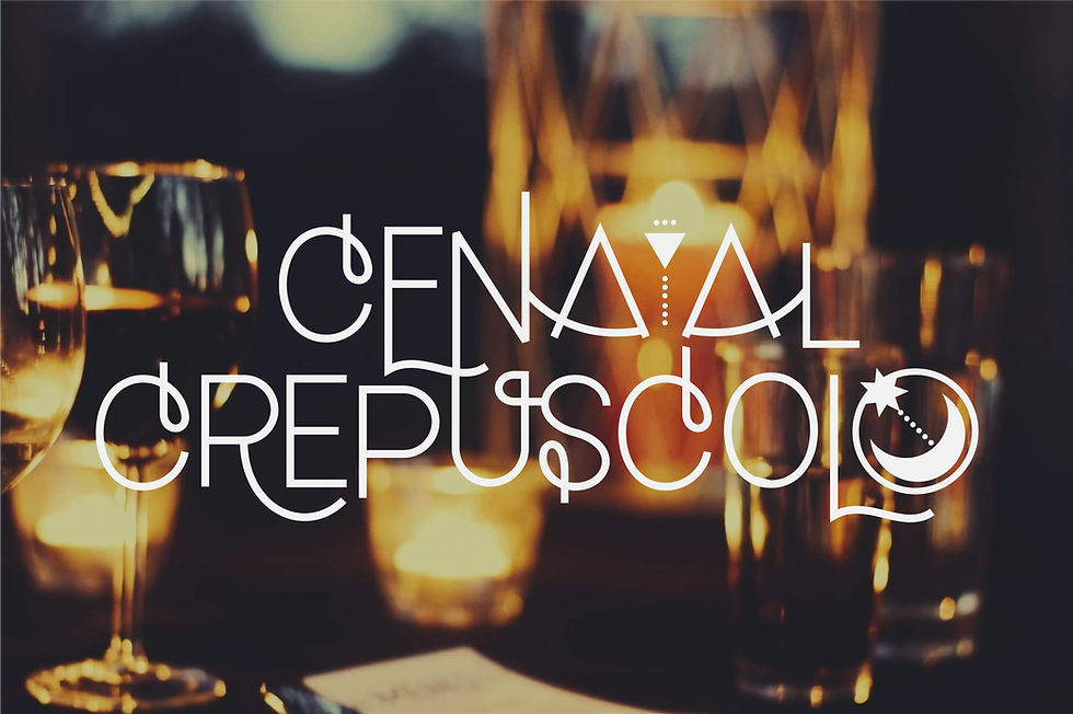 Candlelit dinner with Cena Al Crepuscolo logo watermark