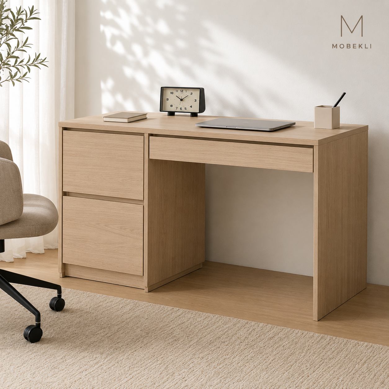 Escritorio Funcional con Cajonera Integrada – Ref. Eridu