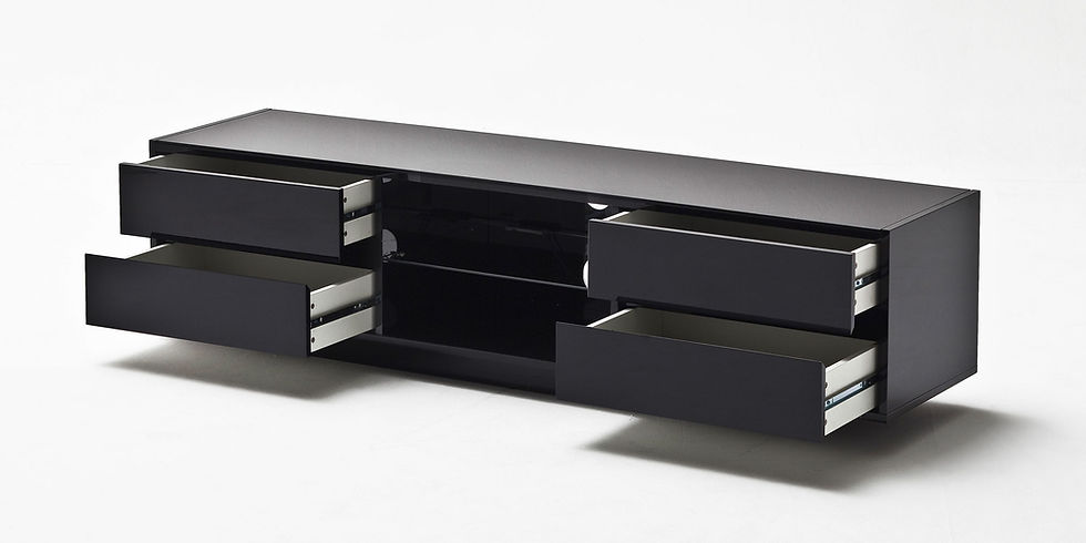 Miniatura: Mesa De Televisión Minimalista con Vidrio/Iluminación