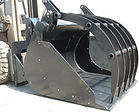 Wheel loader grapple bucket