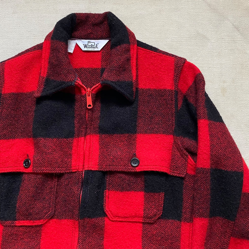 섬네일: 70-80’s WOOLRICH PLAID WOOL JACKET 